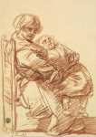 Greuze Jean-Baptiste Woman with a Child on Her Knees - Hermitage